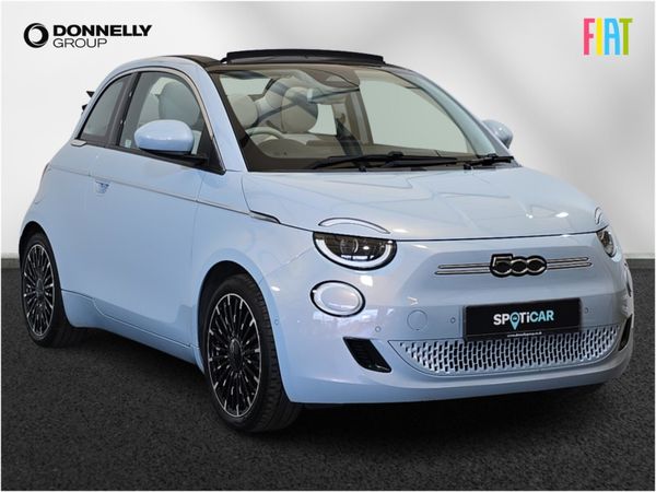 Fiat 500 Convertible, Electric, 2021, Blue