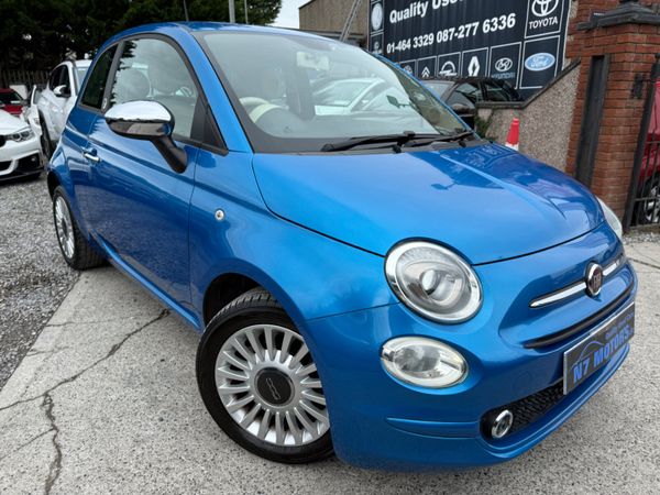 Fiat 500 Hatchback, Petrol, 2018, Blue