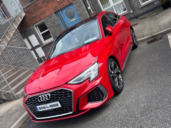 Audi A3 Saloon, Petrol, 2020, Red