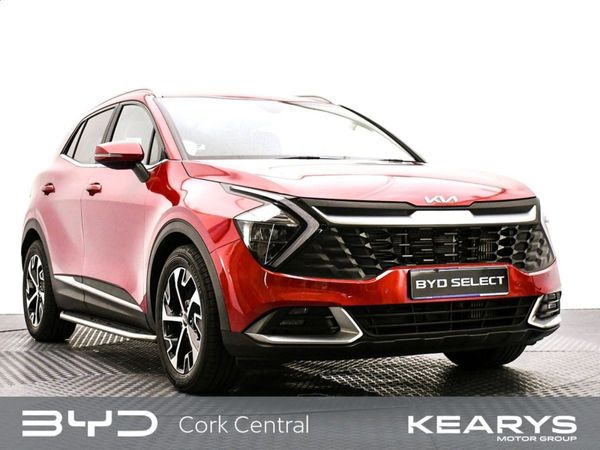 Kia Sportage SUV, Diesel Hybrid, 2023, Red