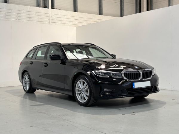 BMW 3-Series Estate, Petrol Hybrid, 2021, Black