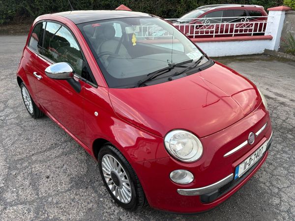 Fiat 500 Hatchback, Petrol, 2011, Red