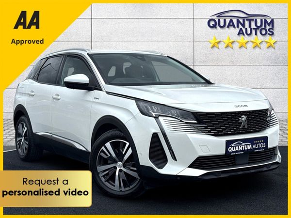 Peugeot 3008 SUV, Petrol Plug-in Hybrid, 2021, White