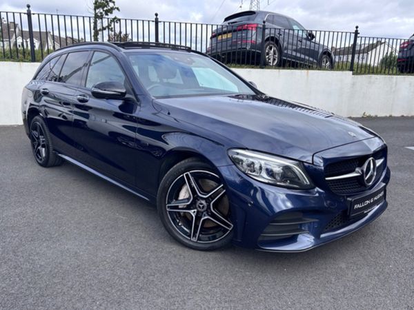 Mercedes-Benz C-Class Estate, Diesel Plug-in Hybrid, 2021, Blue