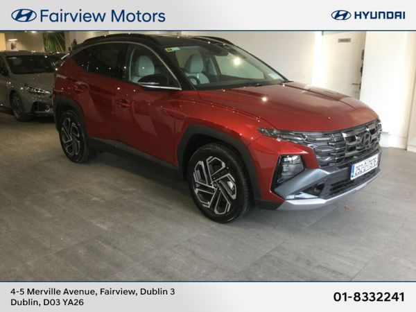 Hyundai Tucson SUV, Petrol Hybrid, 2025, Red