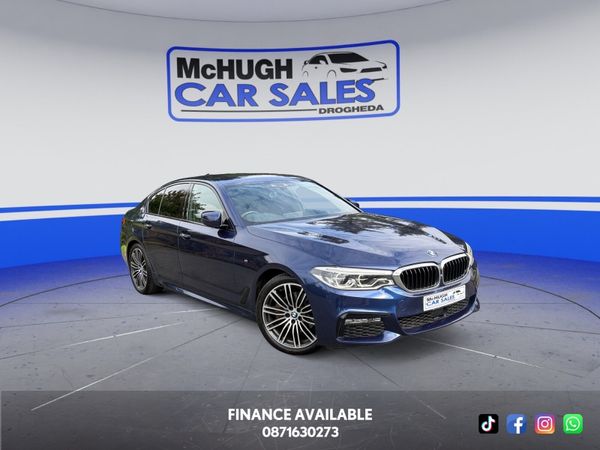 BMW 5-Series Saloon, Petrol, 2018, Blue