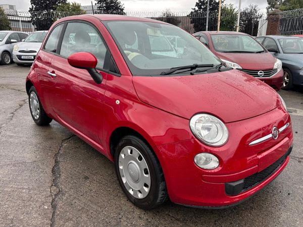 Fiat 500 Hatchback, Petrol, 2015, Red