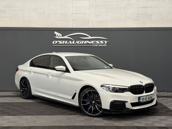 BMW 5-Series Saloon, Petrol Plug-in Hybrid, 2019, White
