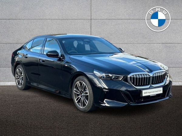 BMW 5-Series Saloon, Petrol Hybrid, 2025, Black