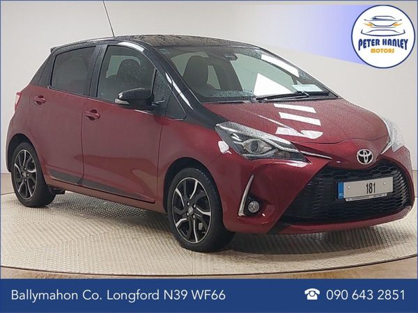 Toyota Yaris Hatchback, Petrol, 2018, Red