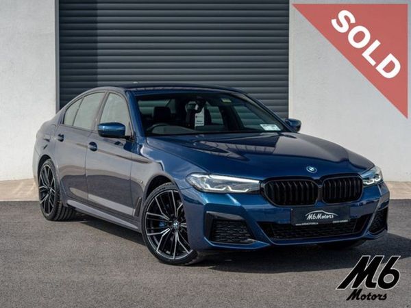 BMW 5-Series Saloon, Hybrid, 2023, Blue