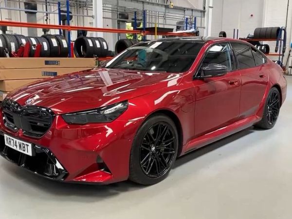 BMW M5 Saloon, Petrol Hybrid, 2024, Red
