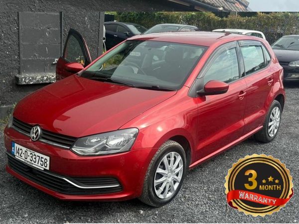 Volkswagen Polo Hatchback, Petrol, 2014, Red