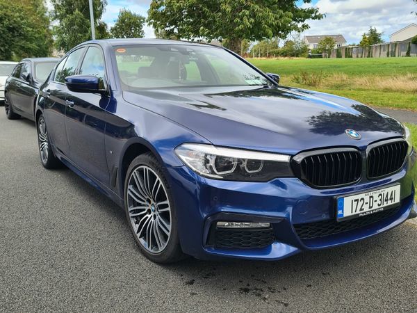 BMW 5-Series Saloon, Petrol Plug-in Hybrid, 2017, Blue