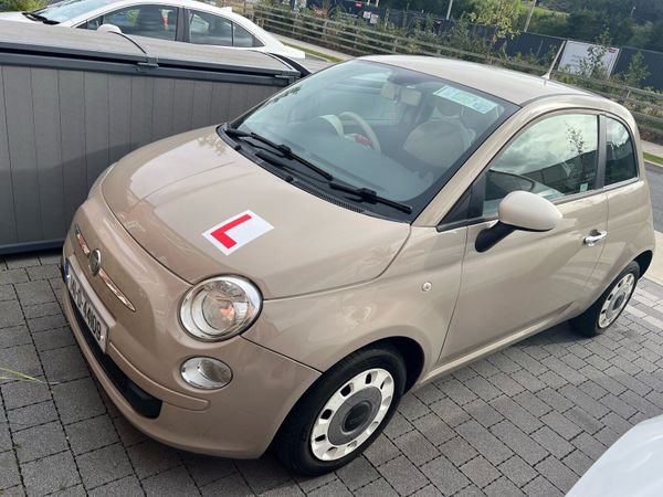 Fiat 500 Hatchback, Petrol, 2014, Beige