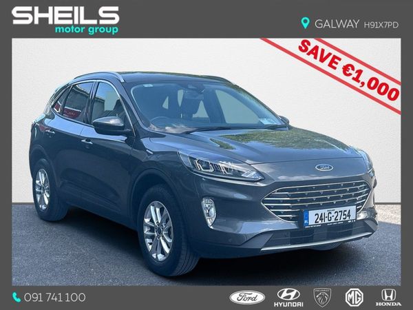 Ford Kuga SUV, Petrol Plug-in Hybrid, 2024, Grey
