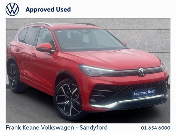 Volkswagen Tiguan SUV, Petrol Plug-in Hybrid, 2024, Red