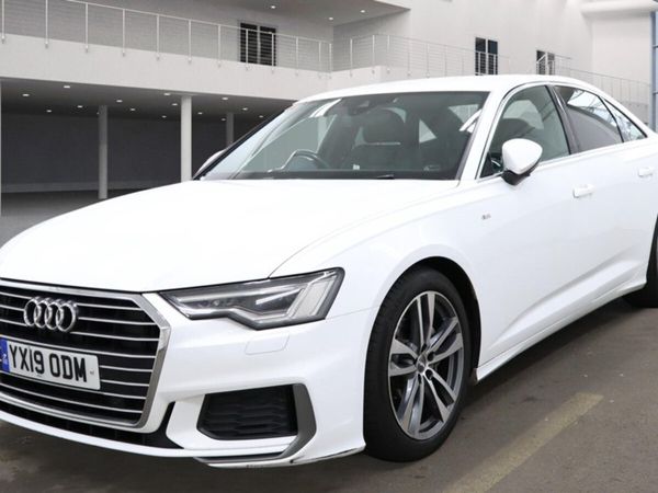 Audi A6 Saloon, Diesel Hybrid, 2019, White