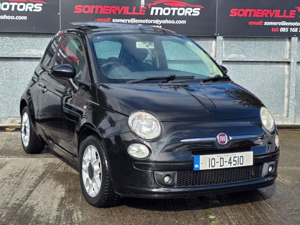 Fiat 500 Hatchback, Petrol, 2010, Black