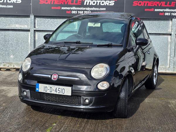 Fiat 500 Hatchback, Petrol, 2010, Black