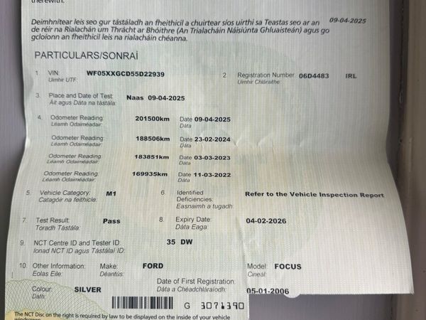 Ford Focus Hatchback, Petrol, 2006, Silver