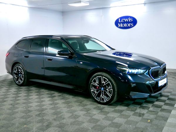 BMW 5-Series Estate, Petrol Hybrid, 2025, Black