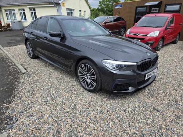 BMW 5-Series Saloon, Petrol Hybrid, 2019, Grey