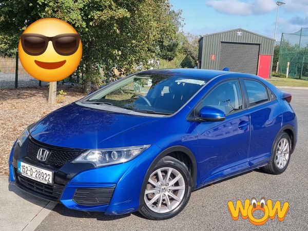 Honda Civic Hatchback, Petrol, 2015, Blue