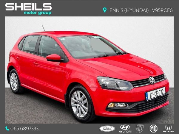 Volkswagen Polo Hatchback, Petrol, 2017, Red
