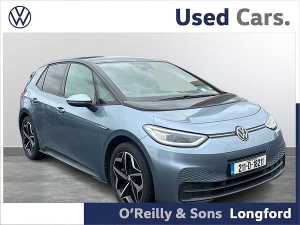 Volkswagen ID.3 Hatchback, Electric, 2021, Blue