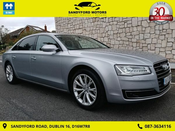 Audi A8 Saloon, Diesel, 2016, Silver