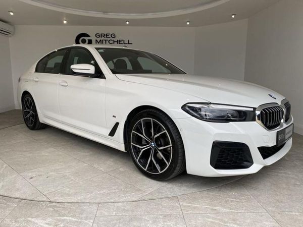 BMW 5-Series Saloon, Diesel Hybrid, 2022, White