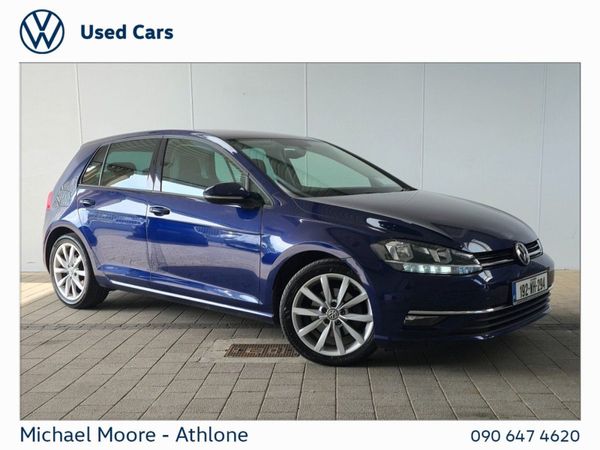 Volkswagen Golf Hatchback, Diesel, 2019, Blue