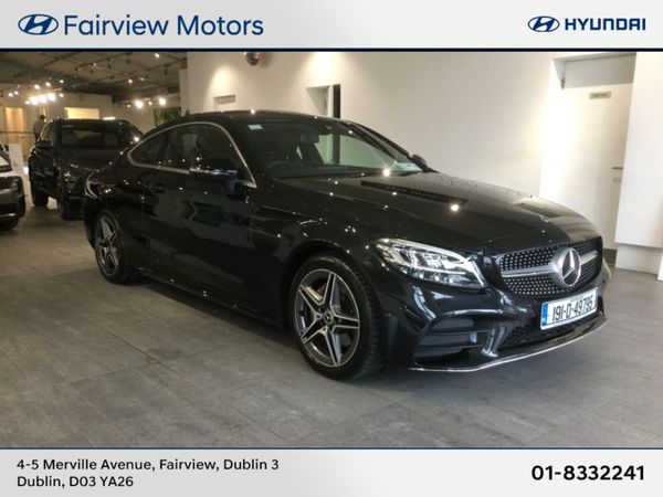 Mercedes-Benz C-Class Coupe, Petrol, 2019, Black