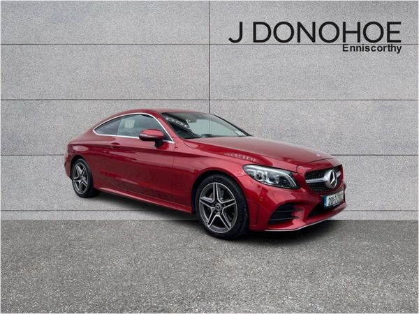 Mercedes-Benz C-Class Coupe, Diesel, 2020, Red