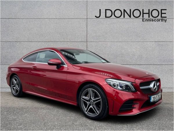 Mercedes-Benz C-Class Coupe, Diesel, 2020, Red