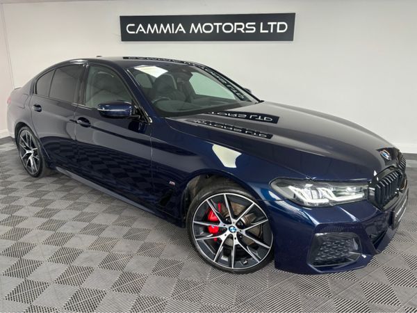 BMW 5-Series Saloon, Petrol Plug-in Hybrid, 2021, Blue