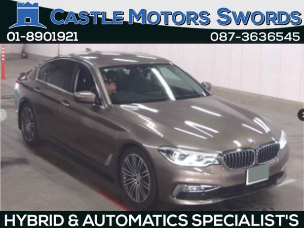 BMW 5-Series Saloon, Petrol Hybrid, 2017, Gold