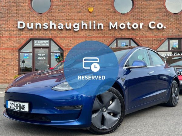 Tesla Model 3 Saloon, Electric, 2020, Blue