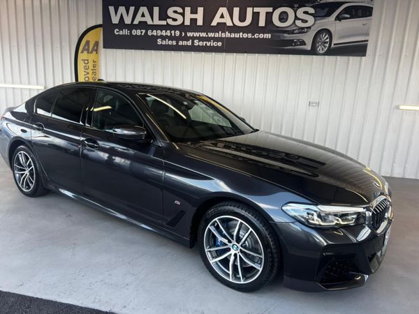 BMW 5-Series Saloon, Petrol Hybrid, 2021, Grey