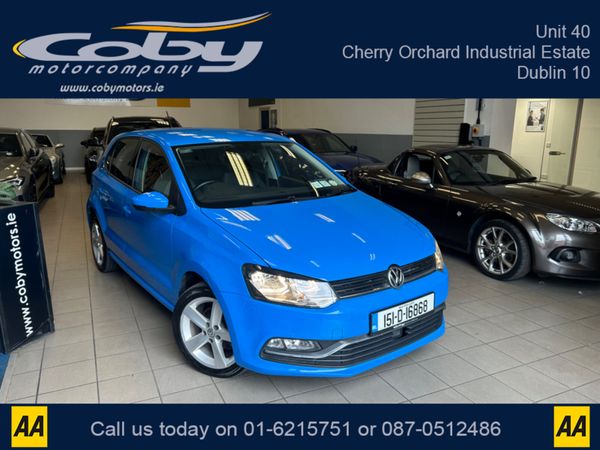 Volkswagen Polo Hatchback, Petrol, 2015, Blue