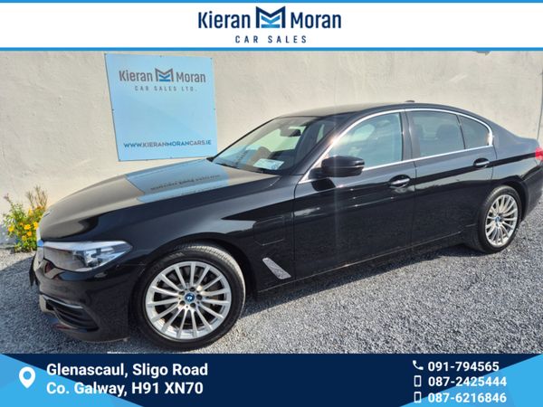 BMW 5-Series Saloon, Petrol Plug-in Hybrid, 2017, Black