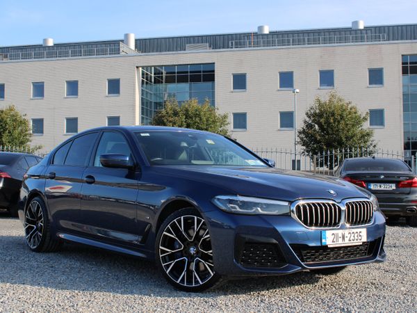 BMW 5-Series Saloon, Petrol Plug-in Hybrid, 2021, Blue