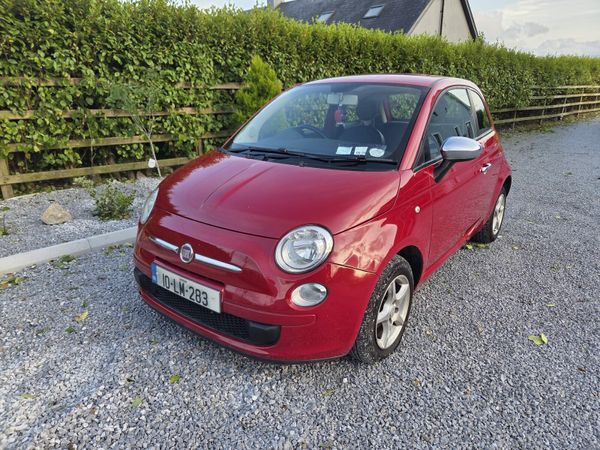 Fiat 500 Hatchback, Petrol, 2010, Red
