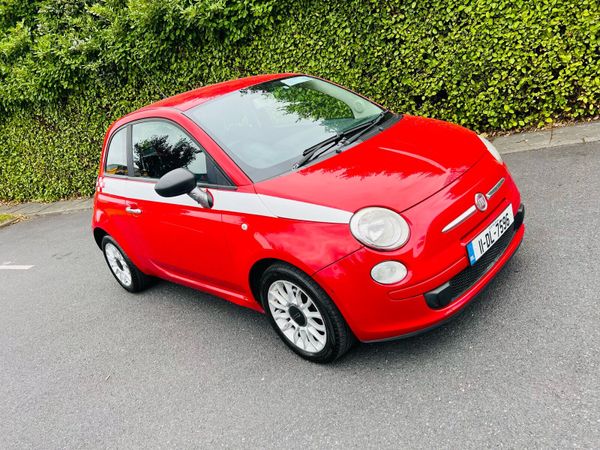 Fiat 500 Hatchback, Petrol, 2011, Red