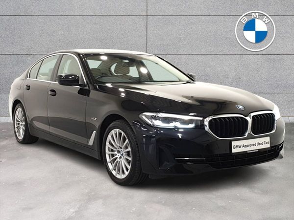 BMW 5-Series Saloon, Petrol Plug-in Hybrid, 2022, Black