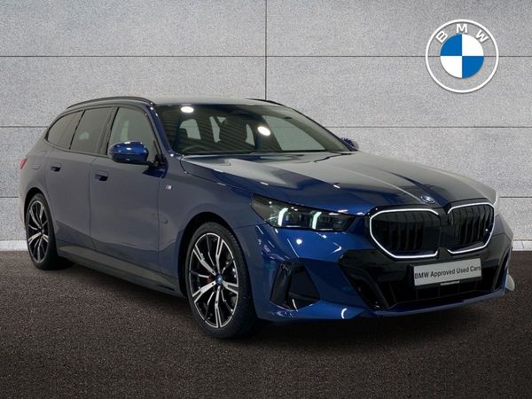 BMW 5-Series Estate, Petrol Plug-in Hybrid, 2025, Blue