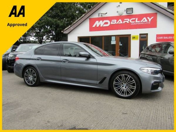 BMW 5-Series Saloon, Hybrid, 2018, Blue