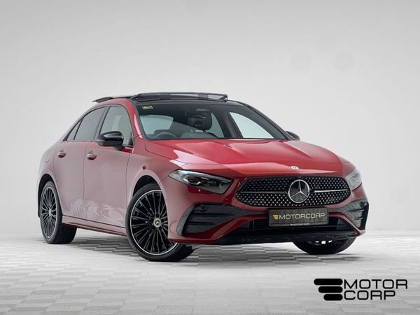Mercedes-Benz A-Class Saloon, Hybrid, 2024, Red