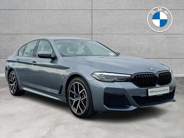 BMW 5-Series Saloon, Petrol Plug-in Hybrid, 2022, Blue